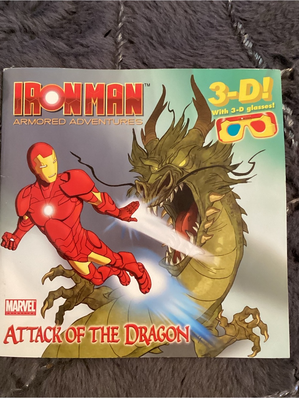 Marvel Iron Man Attack of the Dragon 3D 2011 Paperback Book- Book Only